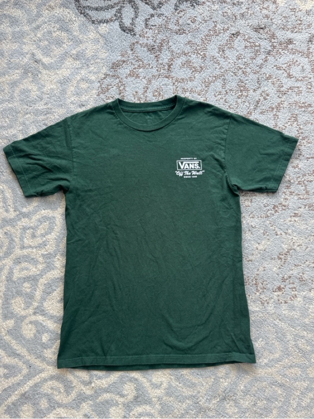 Vans Short Sleeve Graphic Tee Green White Small